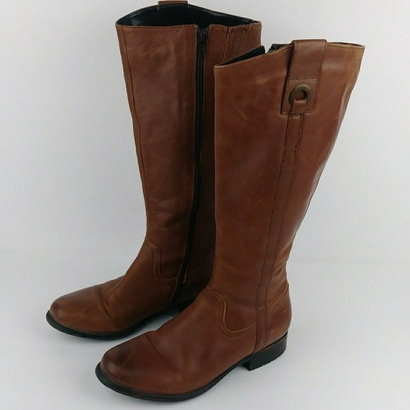 clarks cognac boots